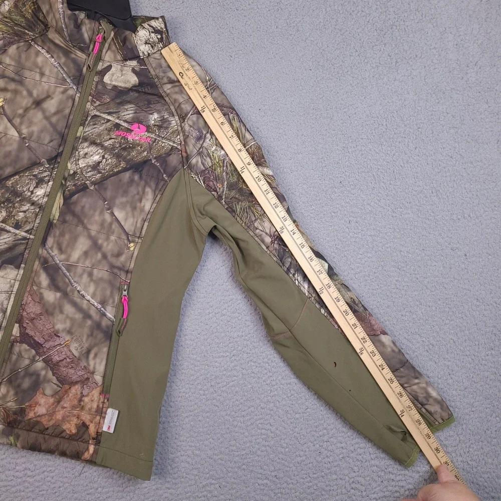 Mossy Oak Women Camo Jacket Large 3M Thinsulate Hybrid Softshell Hunting